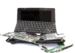 image d'un ordinateur cassé - Informatique34 Béziers